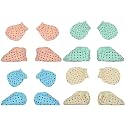 Boy and Baby Girl Combo Pack of Hand Mittens and Leg Booties, Hosiery 0-3 Months (pair of 4)