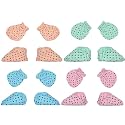 Boy and Baby Girl Combo Pack of Hand Mittens and Leg Booties, Hosiery 0-3 Months (pair of 4)