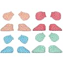 Boy and Baby Girl Combo Pack of Hand Mittens and Leg Booties, Hosiery 3-6 Months (pair of 4)