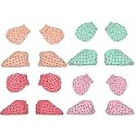 Boy and Baby Girl Combo Pack of Hand Mittens and Leg Booties, Hosiery 0-3 Months (pair of 4)