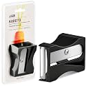Karoto Carrot Sharpener | Vegetable Peeler | Veggie Peeler & Cucumber Peeler | Fun Kitchen Gadgets | from a Series of Unique Peelers for Kitchen | Fun Kitchen Stuff | by Monkey Business (Black)