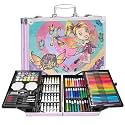 KARP Children Deluxe Art Drawing Set for Kids| Drawing & Coloring Set with Crayons, Oil Pastels, Colour Pencils, Watercolors, Sketch Pens, Brushes & Carry Case (145 Pcs Fairy Print Art Set)