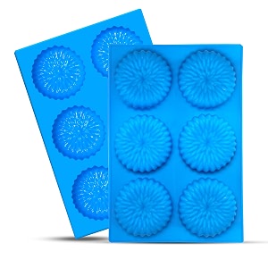 karp 6 cavity 3d honeybee silicone soap molds for making soap mold rectangle mould homemade craft soap mold cake chocolate ice cube tray mold-color may vary-qty -1 marigold