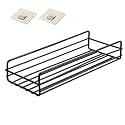 KARP Pack of 1 Corner Shower Caddy Shelf Metal Shower Shelves with Adhesive Wall Mounted Rustproof Bathroom Shower Organizer for Bathroom Powder Coated Finish