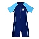 karrack Girls and Boys One Piece Rash Guard Swimsuit Kid Water Sport Short Swimsuit UPF 50+ Sun Protection Bathing Suits