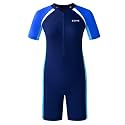 karrack Girls and Boys One Piece Rash Guard Swimsuit Kid Water Sport Short Swimsuit UPF 50+ Sun Protection Bathing Suits