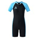 karrack Girls and Boys One Piece Rash Guard Swimsuit Kid Water Sport Short Swimsuit UPF 50+ Sun Protection Bathing Suits