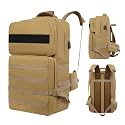KARRIER Denim Travel Backpack | Multipurpose Duffle, Trekking, Camping, Cycling, Tourist &amp; Tactical Rucksack for Men &amp; Women (Casual, CanvasHikeYellow)