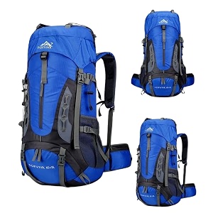karrier 70l professional hiking backpack - heavy duty camping rucksack with multiple accessory pockets  premium weather-resistant outdoor bag for backpacking amp world travel