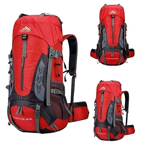karrier 70l professional hiking backpack - heavy duty camping rucksack with multiple accessory pockets  premium weather-resistant outdoor bag for backpacking amp world travel