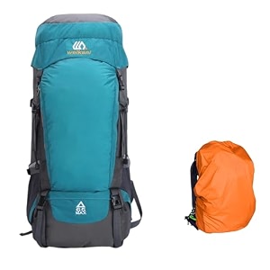 karrier 65l professional hiking amp camping rucksack - ultra-lightweight water-resistant durable mountaineering backpack for long expeditions amp outdoor hiking travel includes rain cover