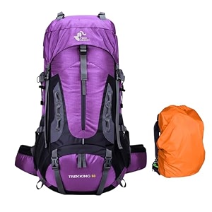 karrier 60 liters professional hiking backpack for men amp women - large multipurpose travel bag for outdoor trekking camping amp climbingwater resistant amp padded support