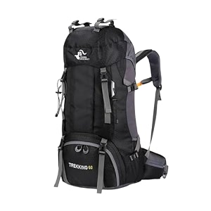 karrier 60 liters professional hiking backpack for men amp women - large multipurpose travel bag for outdoor trekking camping amp climbingwater resistant amp padded support