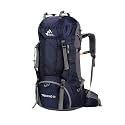 KARRIER 60 Liters Professional Hiking Backpack for Men & Women - Large Multipurpose Travel Bag for Outdoor Trekking, Camping & Climbing,Water Resistant & Padded Support