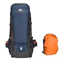 KARRIER 65L Professional Hiking &amp; Camping Rucksack - Ultra-Lightweight Water-Resistant Durable Mountaineering Backpack for Long Expeditions &amp; Outdoor Hiking, Travel (Includes Rain Cover)