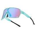 Karsaer Baseball Sun Glasses UV400 Sports Cycling Shades for Men Women Non-Polarized Sunglasses B5118, Blue, One Size