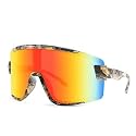 Karsaer Big Shield Wraparound Sunglasses Rave for Men Women Neon Sun Visor Glasses Cycling Ski Shades B5019