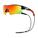 Karsaer Polarized TR90 Sports Cycling Sunglasses BMX, Running Golf Baseball