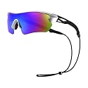 Karsaer Polarized TR90 Sports Cycling Sunglasses BMX, Running Golf Baseball