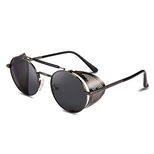 karsaer steam punk sunglasses for men women side shield round steampunk vintage glasses shades e1028