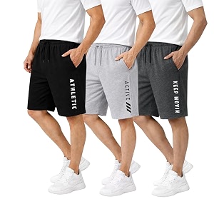 kart black men39s regular fit shorts with pocketcasual knit shortscombo pack of 3summer shorts