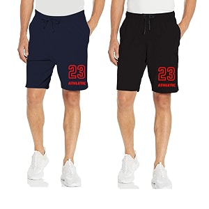 KART BLACK Mens Regular Fit Shorts with