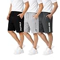 KART BLACK Men's Regular Fit Shorts with Pocket/Casual Knit Shorts/Combo Pack of 3/Summer Shorts