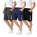 KART BLACK Men's Regular Fit Shorts with Pocket/Casual Knit Shorts/Combo Pack of 3/Summer Shorts