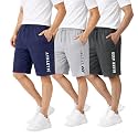 KART BLACK Men's Regular Fit Shorts with Pocket/Casual Knit Shorts/Combo Pack of 3/Summer Shorts