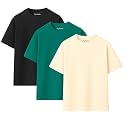 KART BLACK Mens Oversized Fit Solid Cotton
