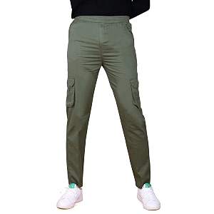 KARTAVYA Cotton Cargo Track Pant for Men