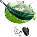 Camping Hammock with Mosquito Net - Ultra Lightweight &amp; Durable Outdoor Travel Hammock for Camping Hiking Backpacking (Camouflage, Nylon)