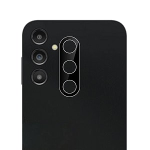 compatible with samsung a14 black back camera lens protector tempered glass - full camera coverage and easy installation kit