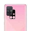 Compatible with Samsung A71 [Black] Back Camera Lens Protector Tempered Glass - Full Camera Coverage and Easy Installation Kit