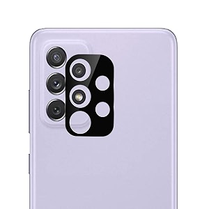 compatible with samsung a72a72 5g black back camera lens protector tempered glass - full camera coverage and easy installation kit