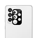 Compatible with Samsung A73 (5G) [Black] Back Camera Lens Protector Tempered Glass - Full Camera Coverage and Easy Installation Kit