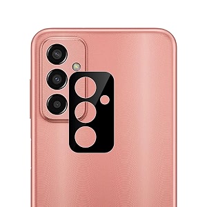 compatible with samsung f13 black back camera lens protector tempered glass - full camera coverage and easy installation kit