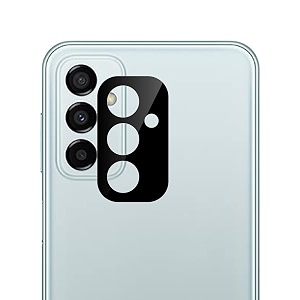 compatible with samsung m23 5g black back camera lens protector tempered glass - full camera coverage and easy installation kit