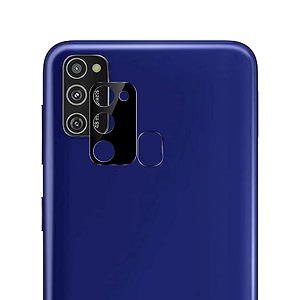 compatible with samsung m30sm21 2020 black back camera lens protector tempered glass - full camera coverage and easy installation kit