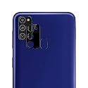 Compatible with Samsung M30S/M21 (2020) [Black] Back Camera Lens Protector Tempered Glass - Full Camera Coverage and Easy Installation Kit