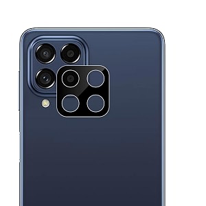compatible with samsung m53 5g black back camera lens protector tempered glass - full camera coverage and easy installation kit