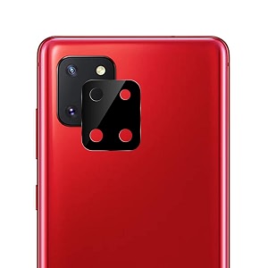 compatible with samsung note 10 lite black back camera lens protector tempered glass - full camera coverage and easy installation kit