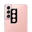 Compatible with Samsung S21 [Black] Back Camera Lens Protector Tempered Glass - Full Camera Coverage and Easy Installation Kit
