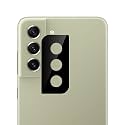 Compatible with Samsung S21 FE [Black] Back Camera Lens Protector Tempered Glass - Full Camera Coverage and Easy Installation Kit