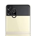 Compatible with Samsung Galaxy Z Flip3 [Black] Back Camera Lens Protector Tempered Glass - Full Camera Coverage and Easy Installation Kit
