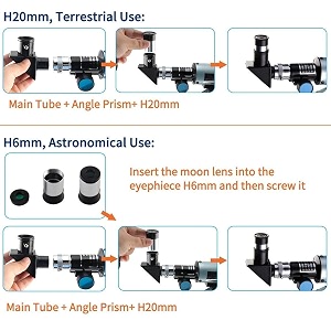 karunanidhi 90x high power refractor type space astronomical telescope for kids with portable tripod
