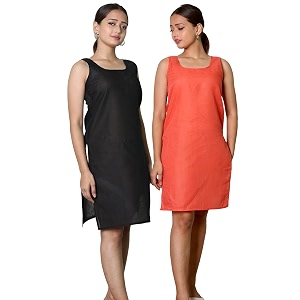 KASANI Womens Camisole Cotton Long Knee-Length Sameej