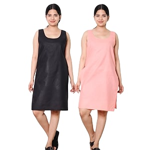 KASANI Womens Camisole Cotton Long Knee-Length Sameej