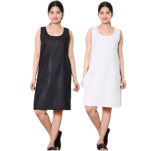 KASANI Womens Camisole Cotton Long Knee-Length Sameej