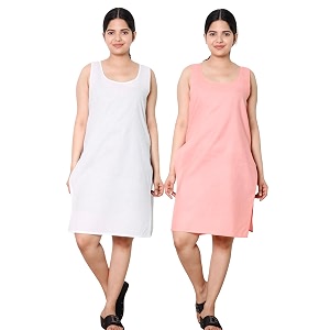 KASANI Womens Camisole Cotton Long Knee-Length Sameej